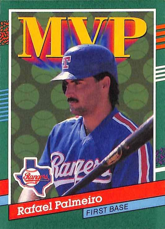 FIINR Baseball Card 1990 Donruss MVP Rafael Palmeiro Vintage MLB Baseball Card #394 - Mint Condition