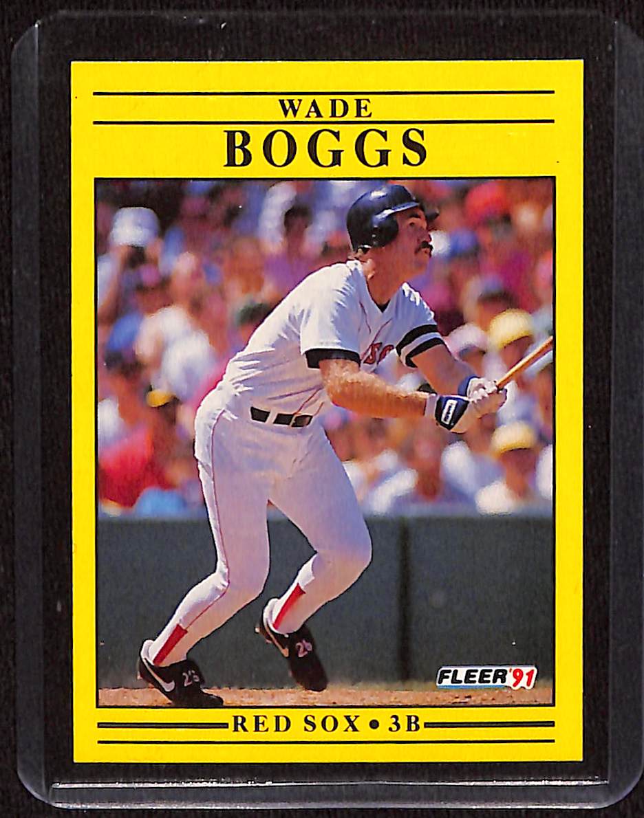FIINR Baseball Card 1990 Fleer Wade Boggs Baseball Card #86 - Mint Condition
