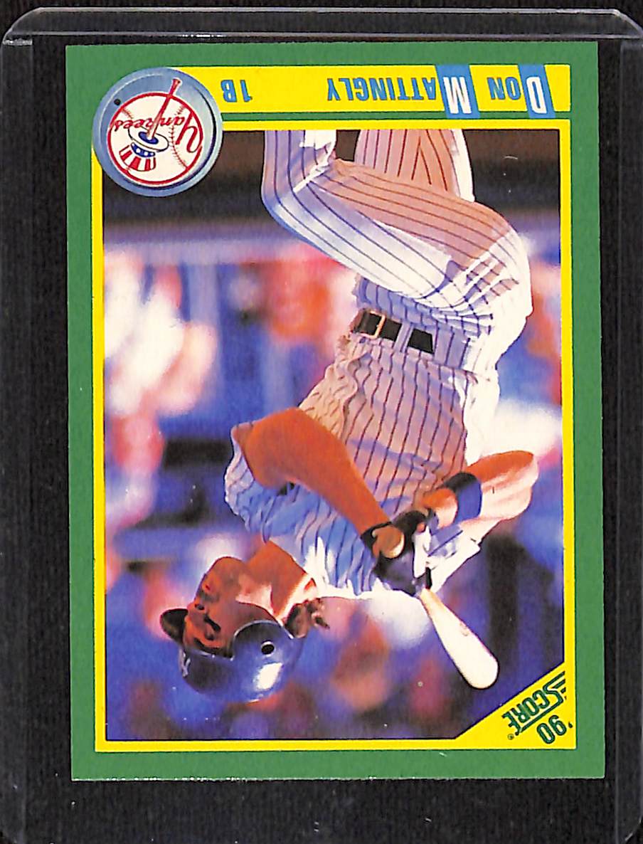 FIINR Baseball Card 1990 Score Deck Don Mattingly MLB Baseball Card #1 - Mint Condition