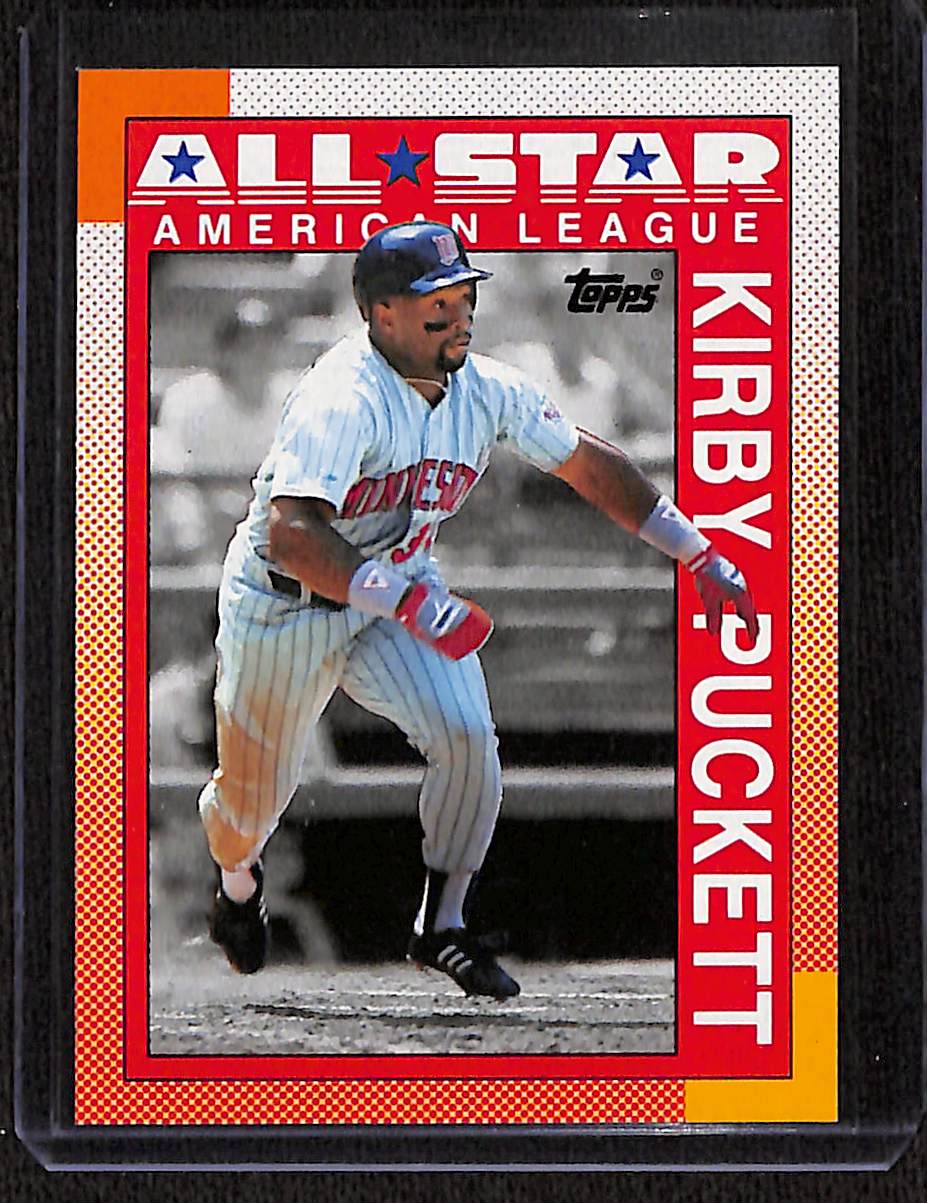 FIINR Baseball Card 1990 Topps All Star Kirby Puckett MLB Baseball Card #391- Mint Condition
