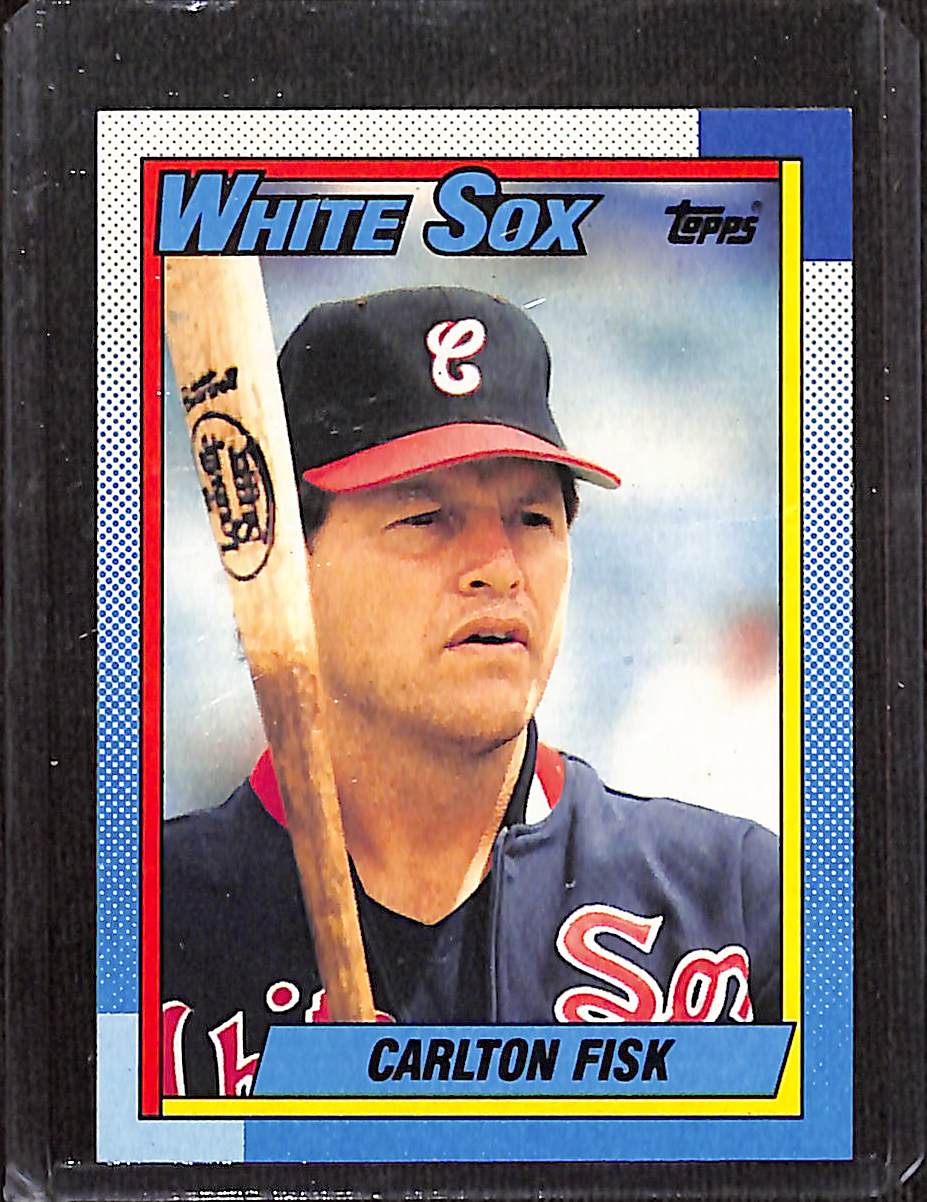 FIINR Baseball Card 1990 Topps Carlton Fisk Vintage MLB Baseball Card #420 - Mint Condition