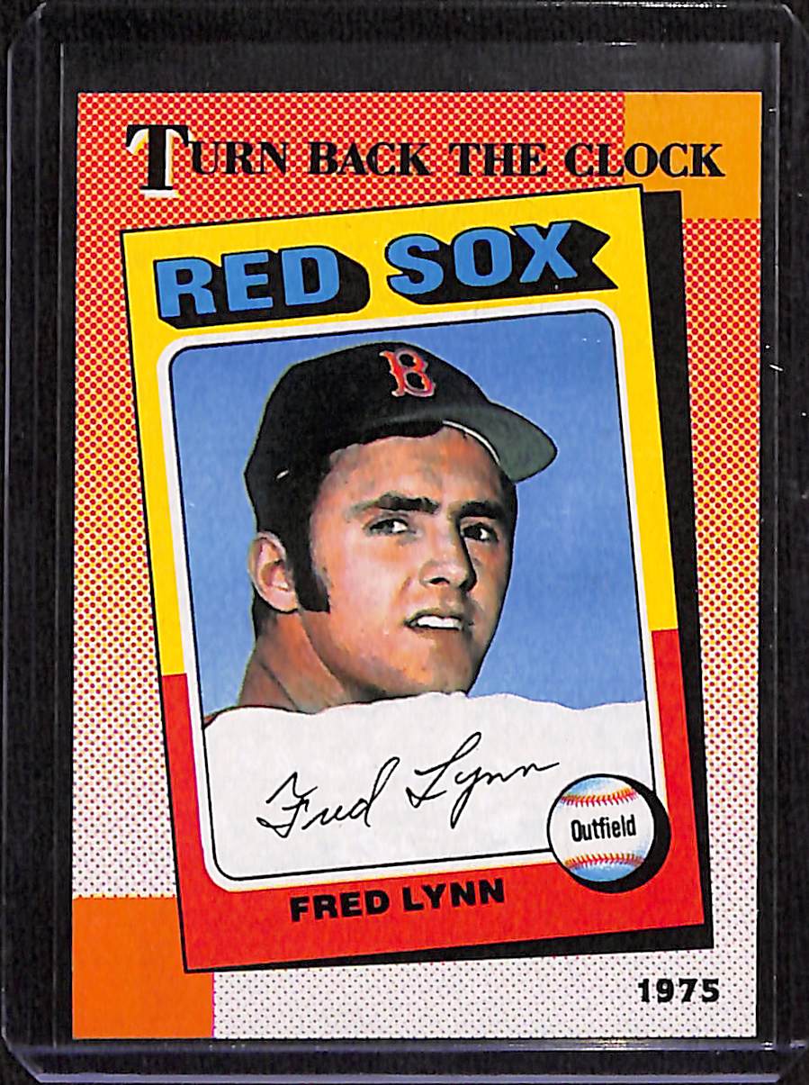 FIINR Baseball Card 1990 Topps Fred Lynn Turn Back The Clock Vintage Baseball Card #663 - Mint Condition