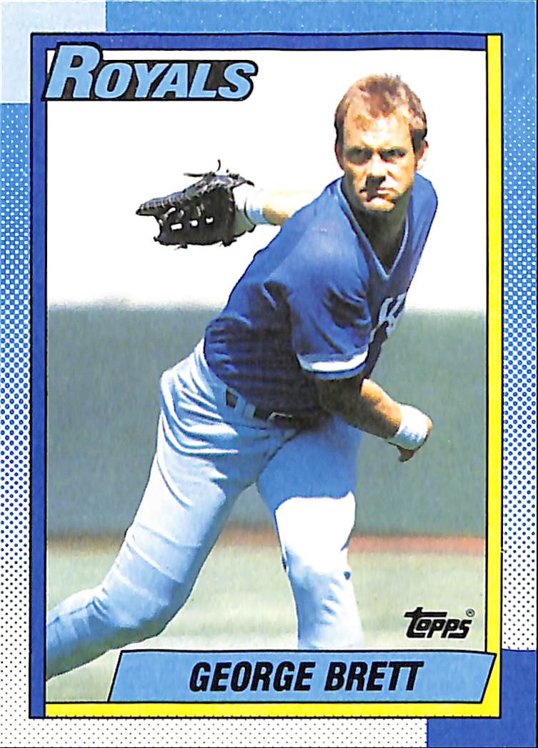 FIINR Baseball Card 1990 Topps George Brett Vintage MLB Baseball Card #60 - Mint Condition