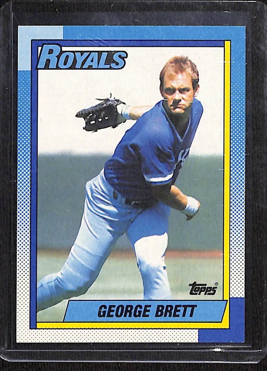 FIINR Baseball Card 1990 Topps George Brett Vintage MLB Baseball Card #60 - Mint Condition