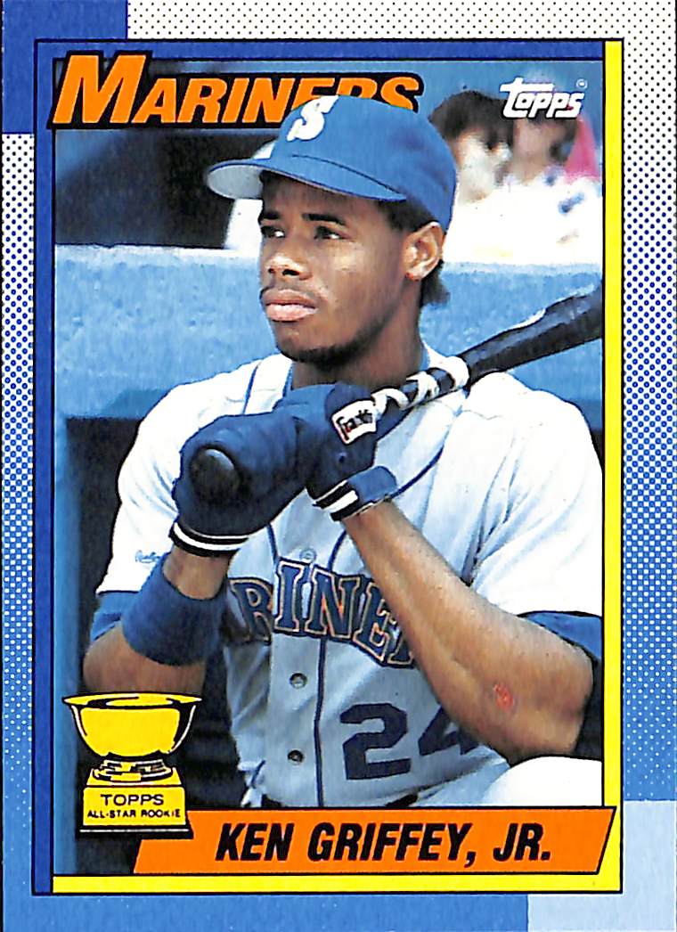 FIINR Baseball Card 1990 Topps Ken Griffey Jr. MLB Baseball Rookie Error Card #366 - Error Card - Mint Condition