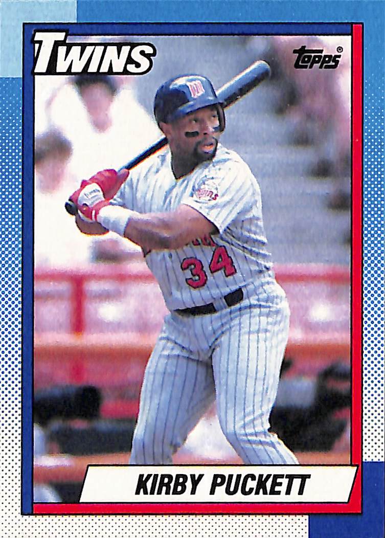 FIINR Baseball Card 1990 Topps Kirby Puckett MLB Baseball Error Card #700 - Error Card - Mint Condition