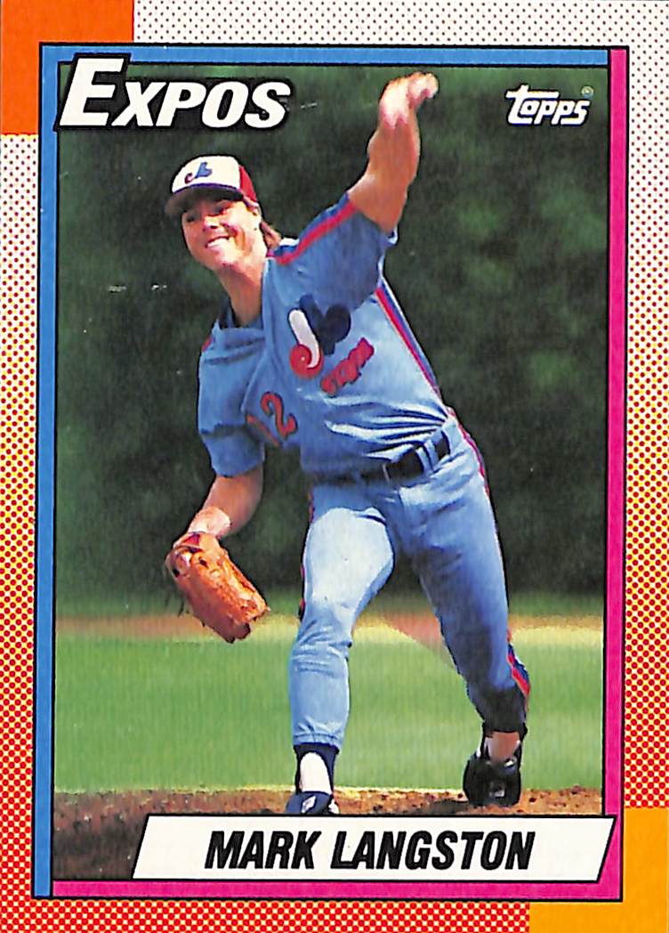 FIINR Baseball Card 1990 Topps Mark Langston Vintage MLB Baseball Card #530 - Mint Condition
