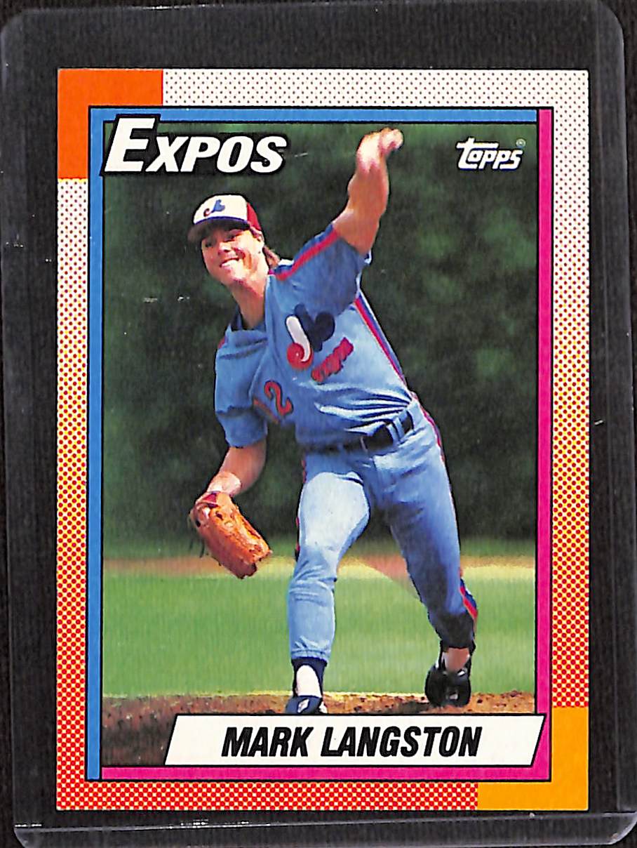 FIINR Baseball Card 1990 Topps Mark Langston Vintage MLB Baseball Card #530 - Mint Condition