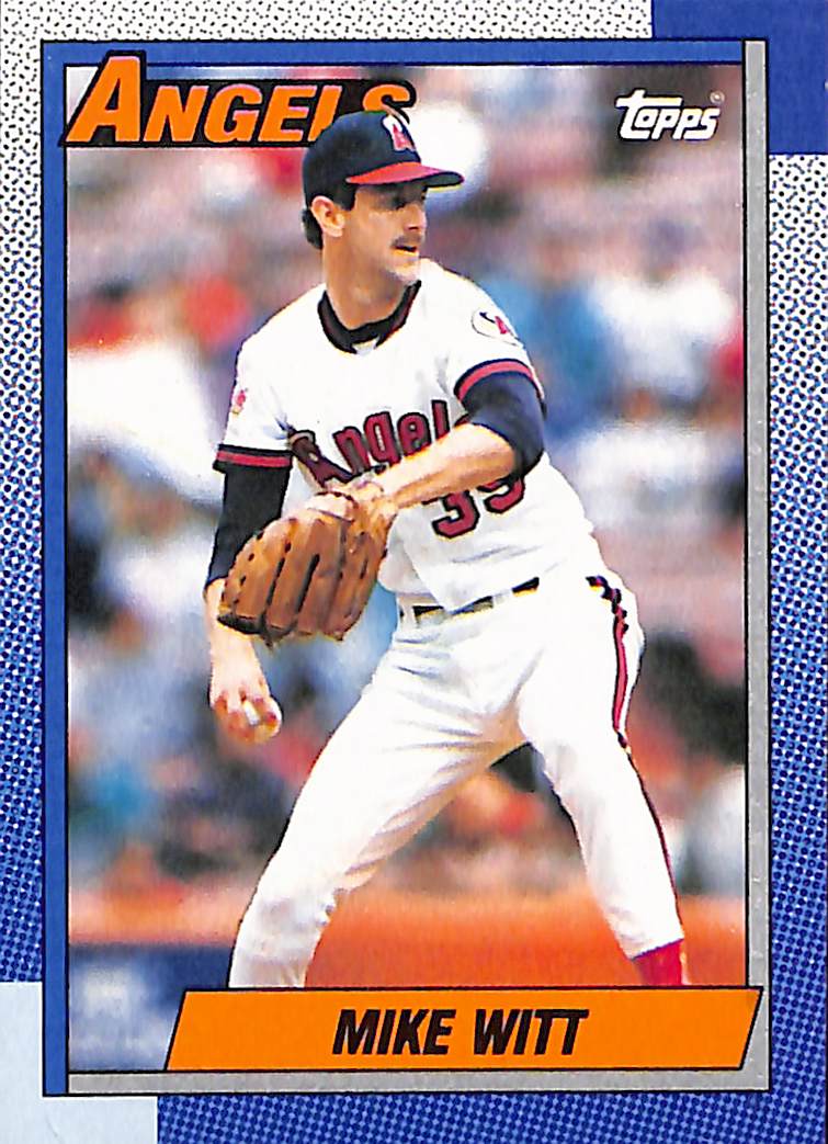 FIINR Baseball Card 1990 Topps Mike Witt Vintage MLB Baseball Card #650 - Mint Condition