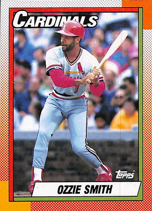 FIINR Baseball Card 1990 Topps Ozzie Smith MLB Vintage Baseball Card #590 - Mint Condition