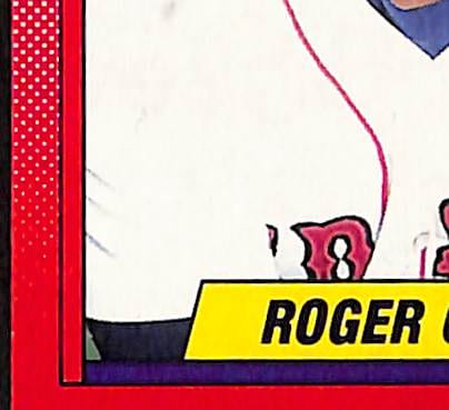 FIINR Baseball Card 1990 Topps Roger Clemens Baseball Card #245 - Error Card - Very Rare - Mint Condition