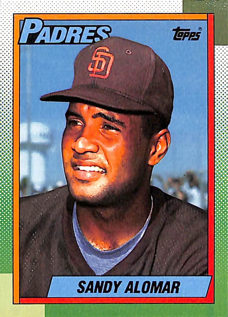 FIINR Baseball Card 1990 Topps Sandy Alomar Vintage MLB Baseball Card #353 - Mint Condition