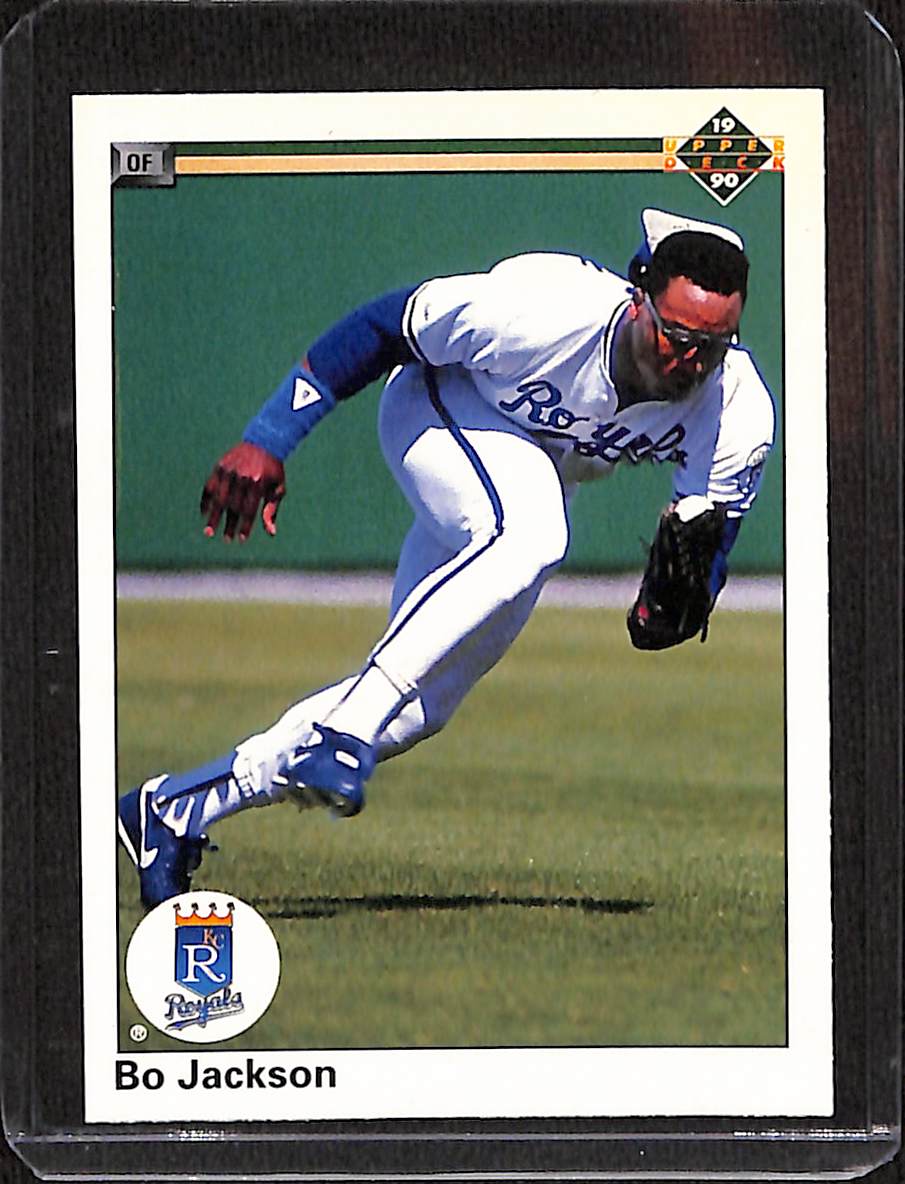 FIINR Baseball Card 1990 Upper Deck Bo Jackson Baseball Card Royals #105 - Mint Condition