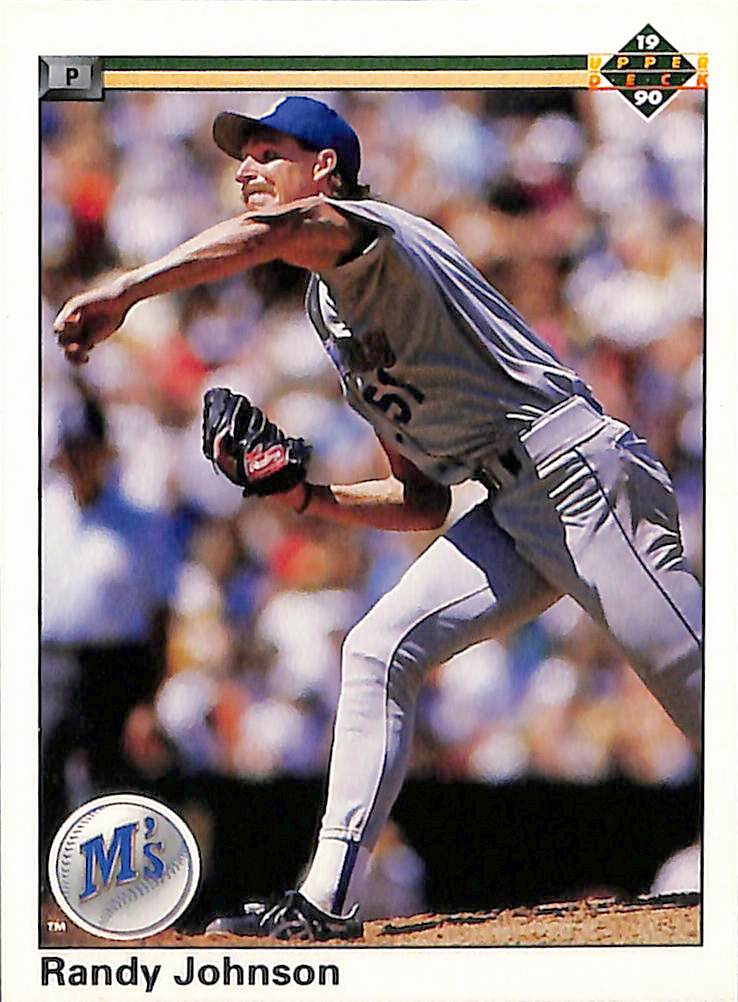 FIINR Baseball Card 1990 Upper Deck Randy Johnson Baseball Error Card #563 - Error Card - Mint Condition