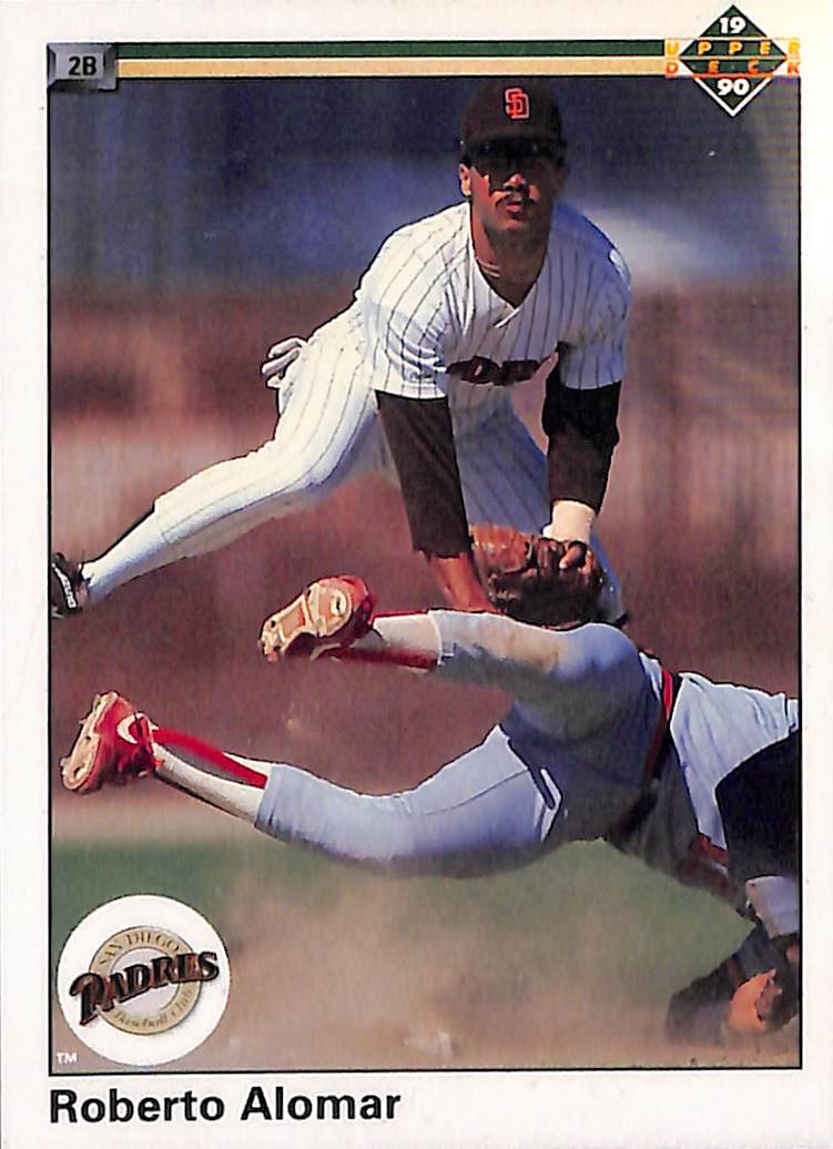 FIINR Baseball Card 1990 Upper Deck Roberto Alomar Vintage MLB Baseball Card #346 - Mint Condition