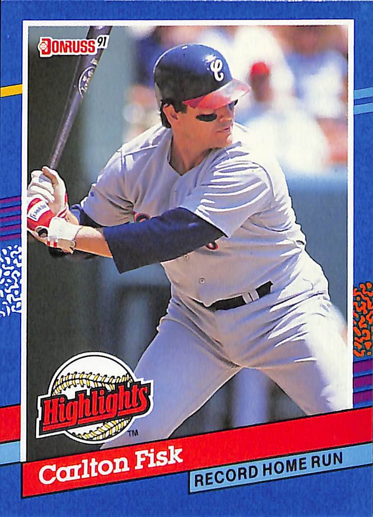FIINR Baseball Card 1991 Donruss Carlton Fisk Baseball Error Card #BC-6 - Error Card - Mint Condition
