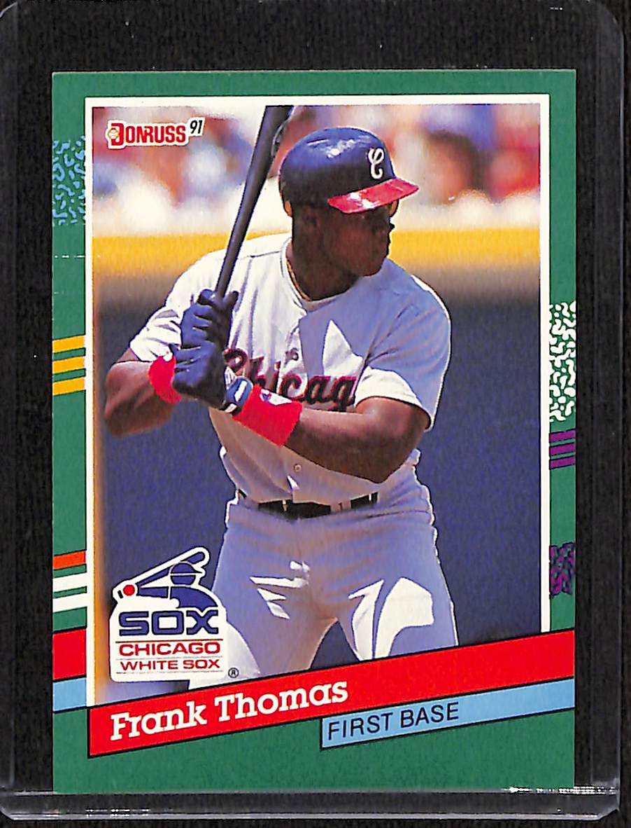 FIINR Baseball Card 1991 Donruss Frank Thomas Baseball Error Card #477 - Error Card - Mint Condition