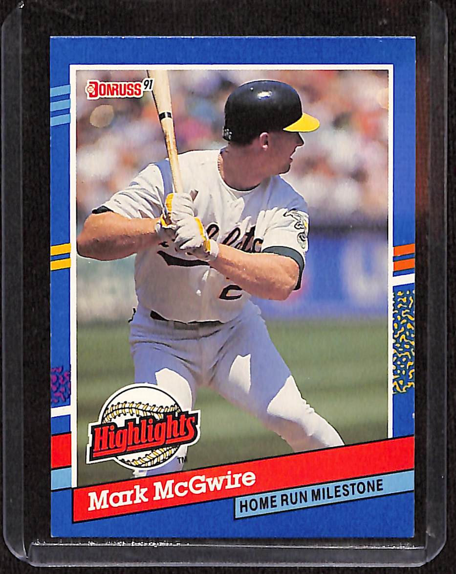 FIINR Baseball Card 1991 Donruss Mark McGwire Baseball Error Card #BC9 - Error Card - Mint Condition