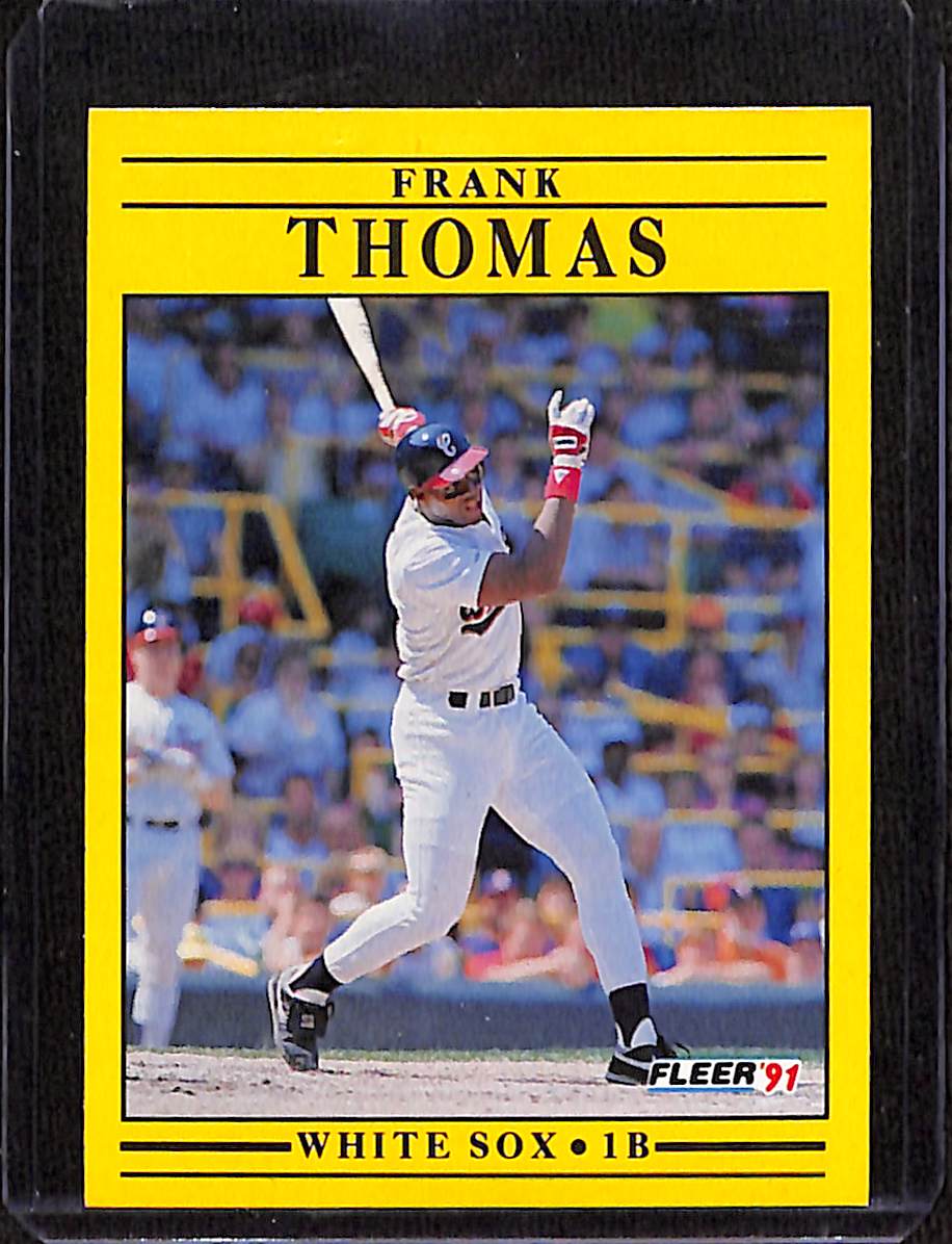 FIINR Baseball Card 1991 Fleer Frank Thomas MLB Baseball Card #138 - Mint Condition