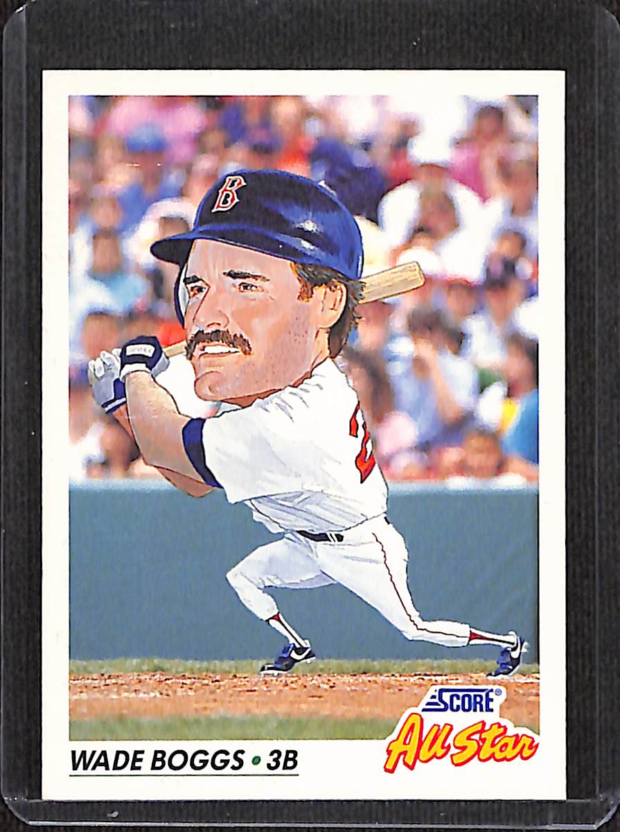 FIINR Baseball Card 1991 Score All-Star Big Head Wade Boggs Baseball Card #434 - Mint Condition
