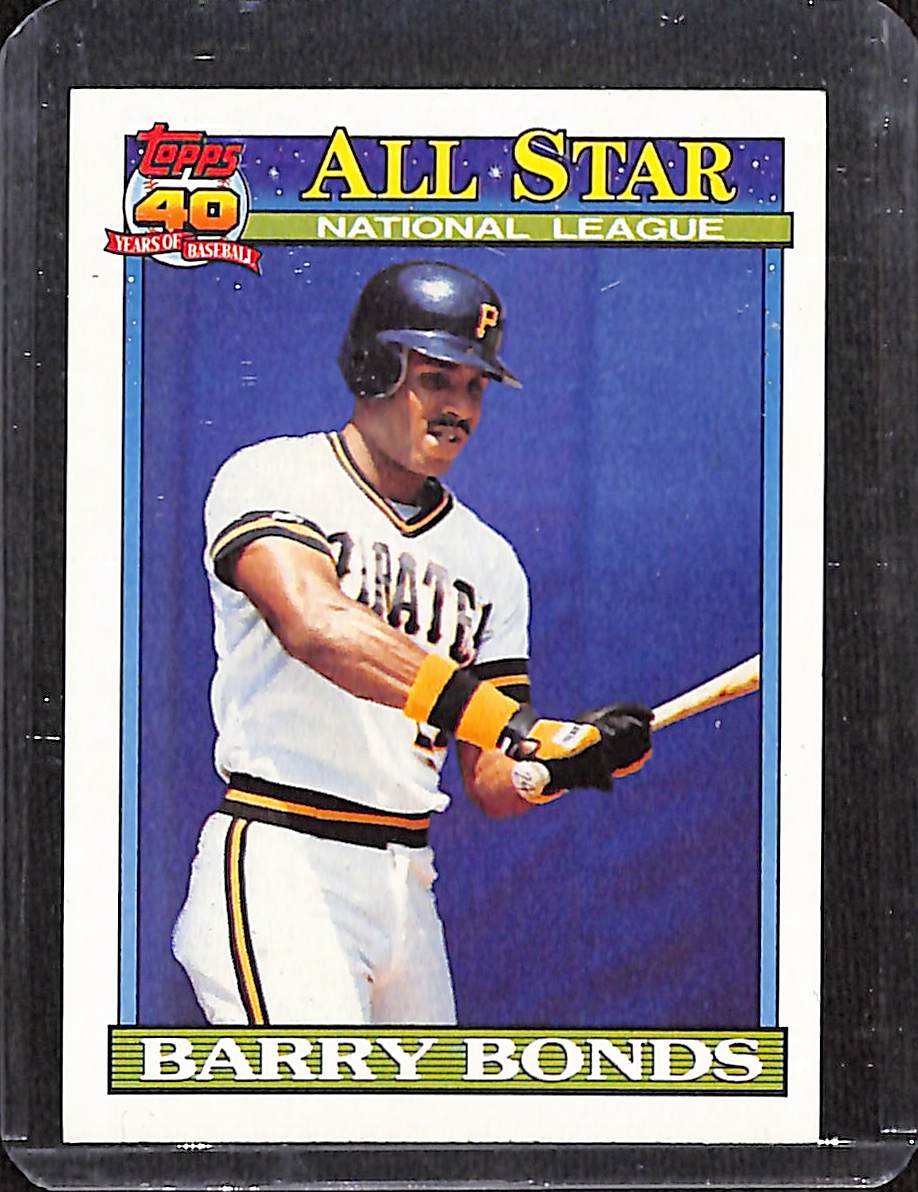 FIINR Baseball Card 1991 Topps 40 Years All-Star Barry Bonds Baseball Card #401 - Mint Condition