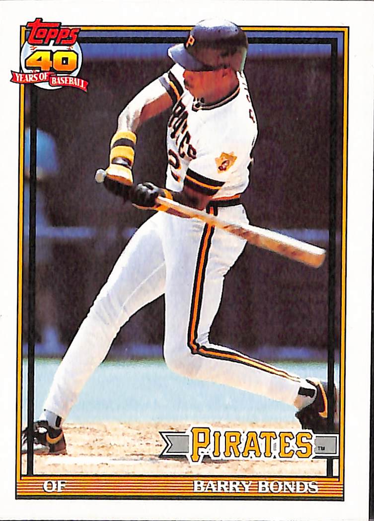 FIINR Baseball Card 1991 Topps 40 Years Barry Bonds Baseball Card #570 - Mint Condition