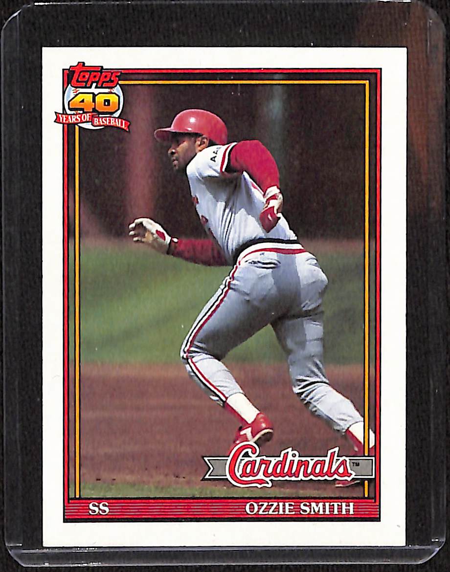 FIINR Baseball Card 1991 Topps 40 Years Ozzie Smith Baseball Card #130 - Mint Condition