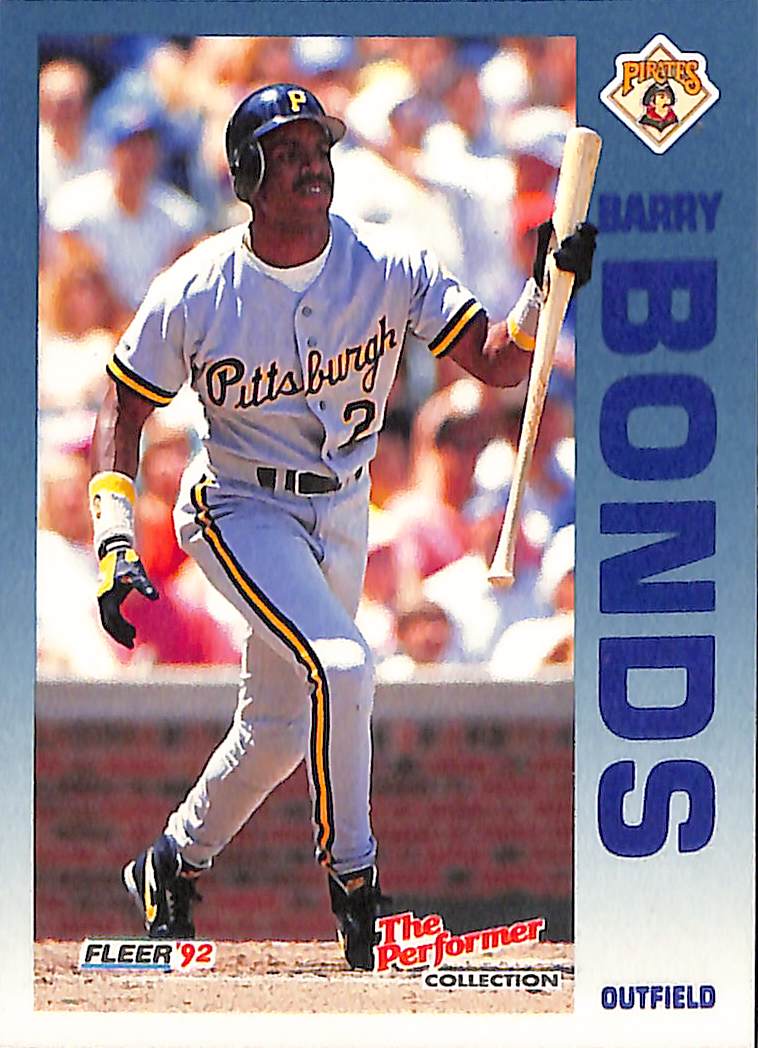 FIINR Baseball Card 1992 Fleer Barry Bonds Baseball Card #23 - Mint Condition