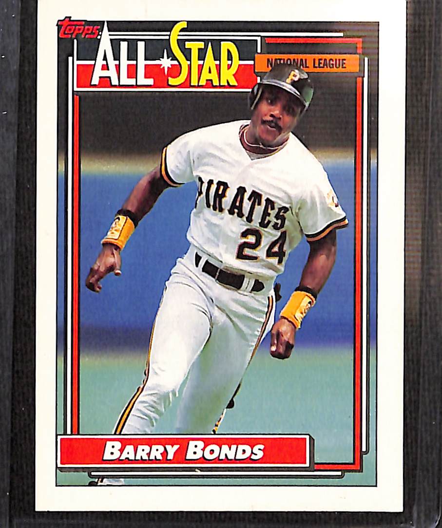 FIINR Baseball Card 1992 Topps All-Star Barry Bonds Baseball Card #390 - Mint Condition