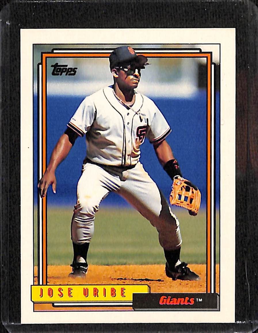 FIINR Baseball Card 1992 Topps Jose Uribe Baseball Card #538 - Mint Condition
