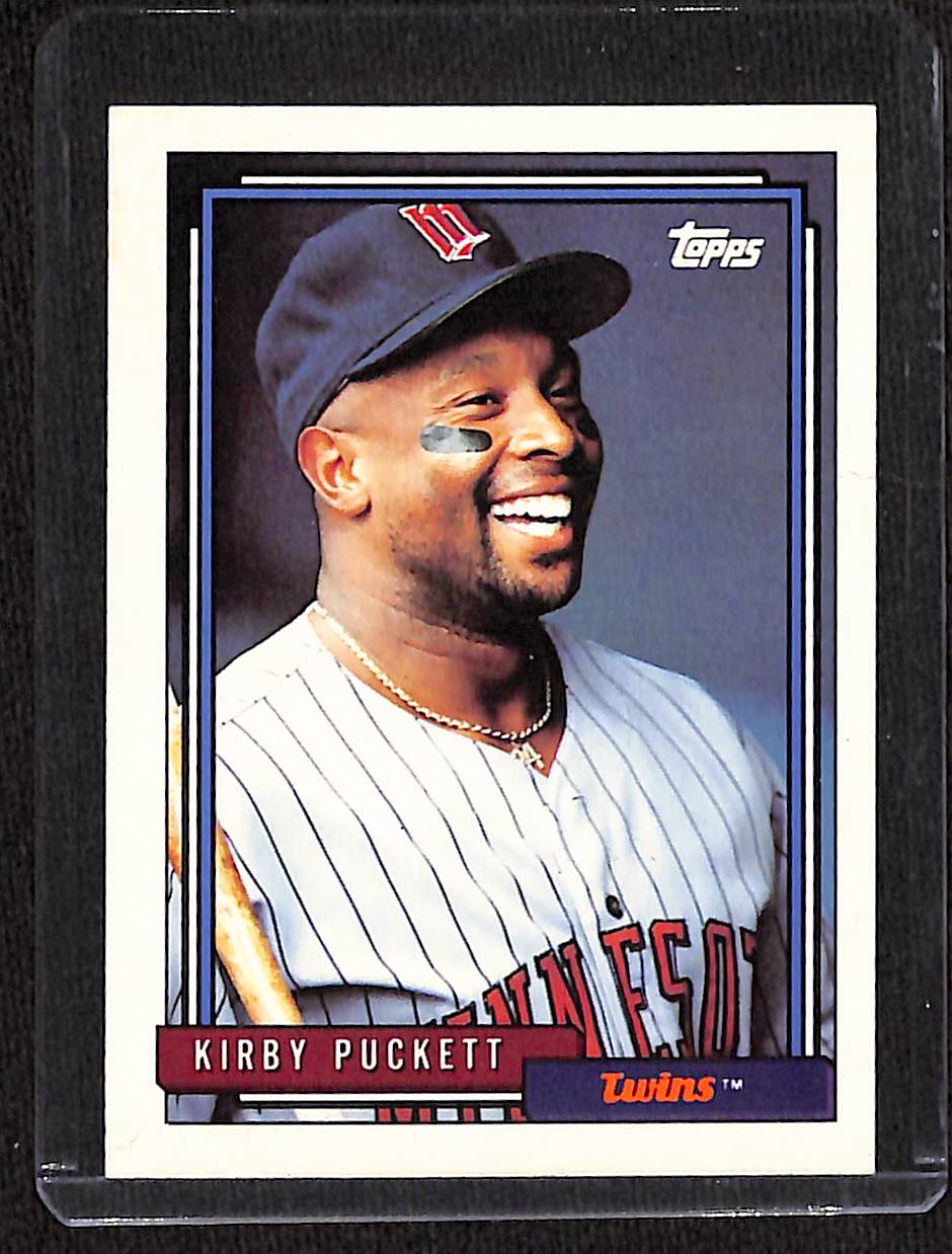 FIINR Baseball Card 1992 Topps Kirby Puckett MLB Baseball Error Card #575 - Error Card - Mint Condition