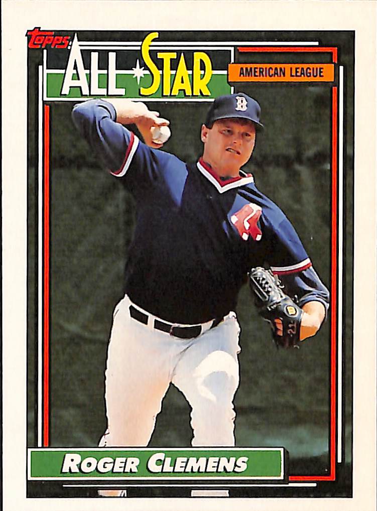 FIINR Baseball Card 1992 Topps Roger Clemens Baseball Card #404 - Mint Condition