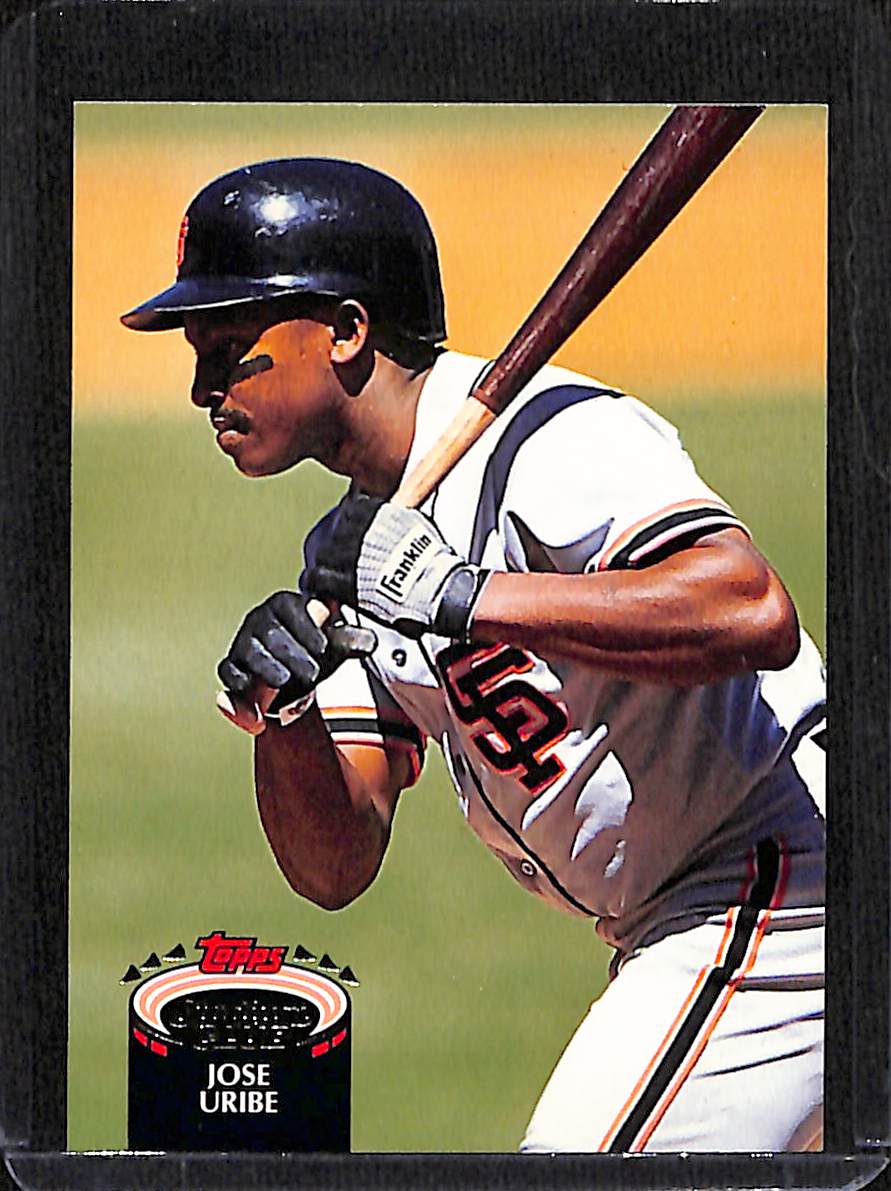 FIINR Baseball Card 1992 Topps Stadium Club Jose Uribe Baseball Card #371 - Mint Condition