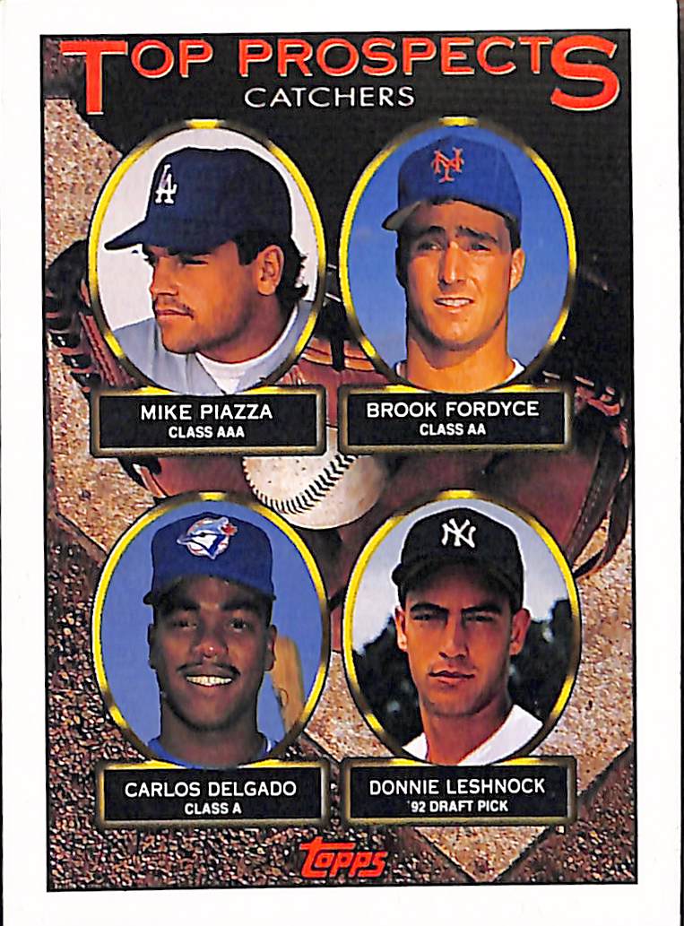 FIINR Baseball Card 1993 Topps Mike Piazza Top Prospects MLB Baseball Card #701 - Mint Condition