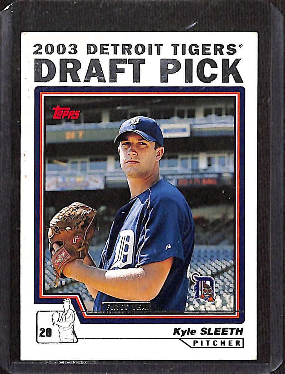 FIINR Baseball Card 2003 Topps Draft Pick Kyle Sleeth MLB Baseball Card #668 - Rookie Card - Mint Condition