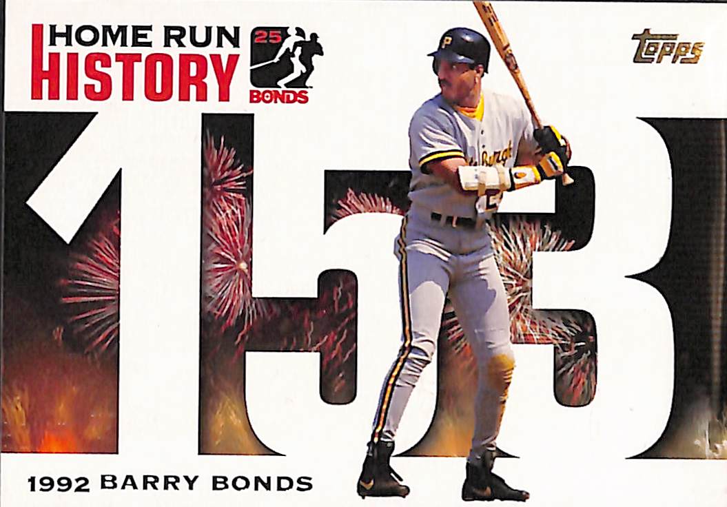 FIINR Baseball Card 2005 Topps Home Run History Barry Bonds Baseball Cards - Set of Six Cards - Mint Condition