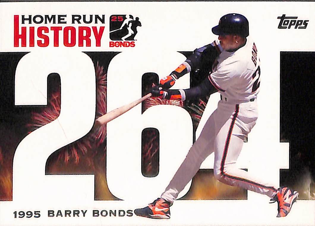 FIINR Baseball Card 2005 Topps Home Run History Barry Bonds Baseball Cards - Set of Six Cards - Mint Condition