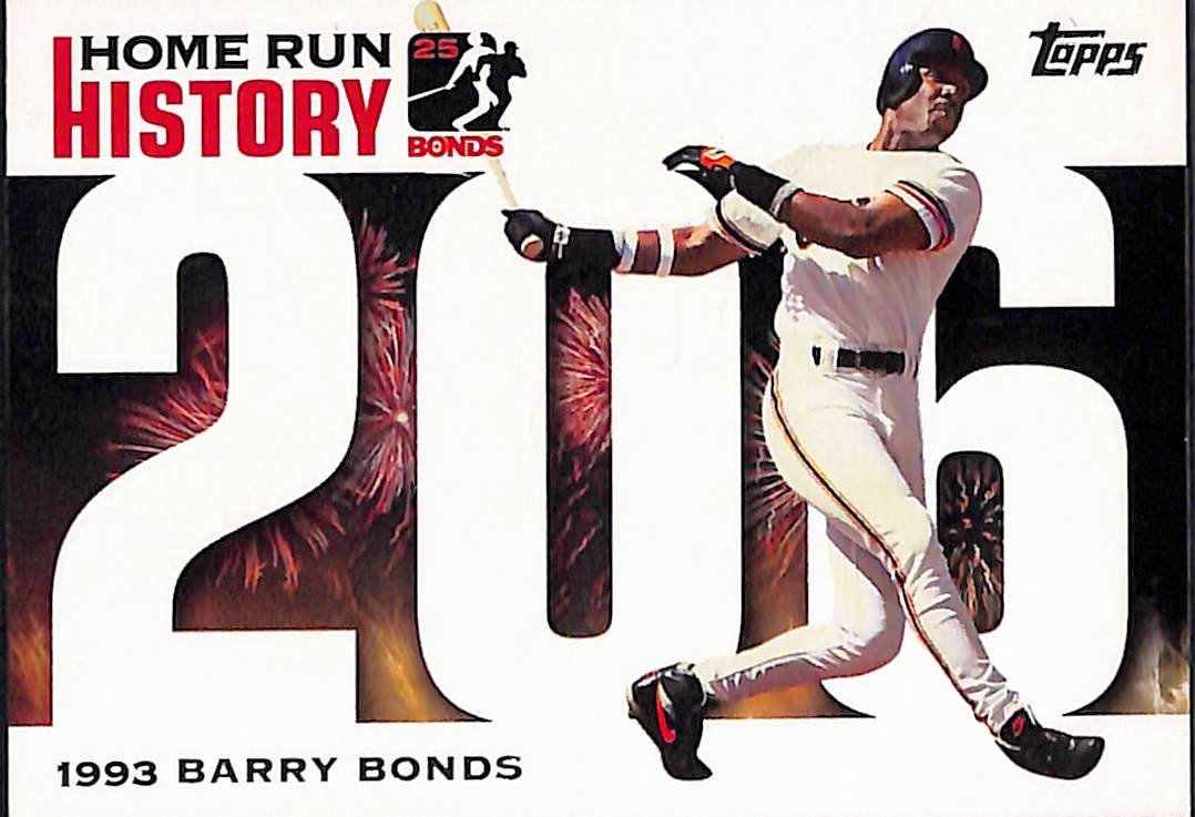 FIINR Baseball Card 2005 Topps Home Run History Barry Bonds Baseball Cards - Set of Six Cards - Mint Condition