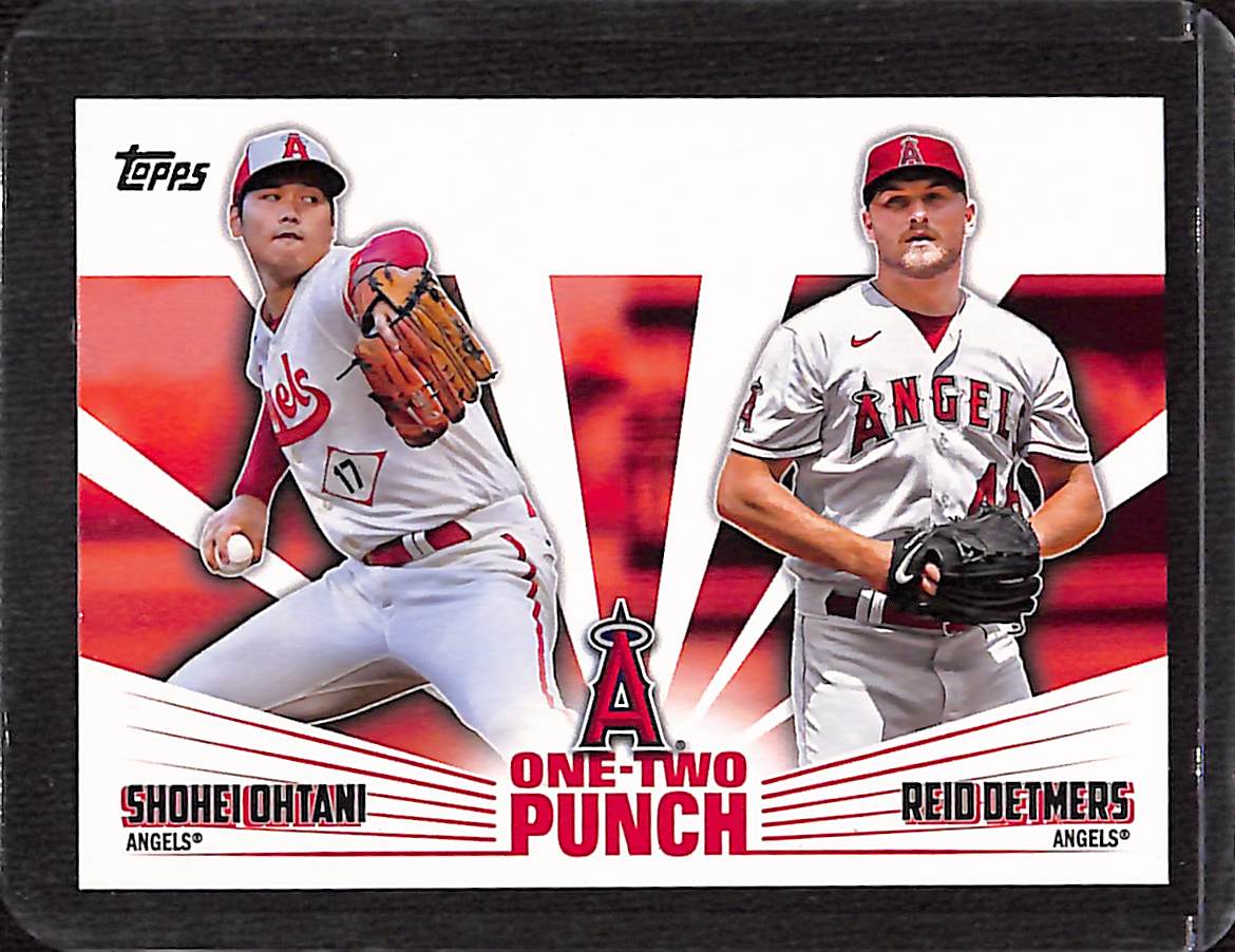FIINR Baseball Card 2023 Topps Shohei Ohtani - Reid Detmers MLB Baseball Card #12P-23 - Mint Condition