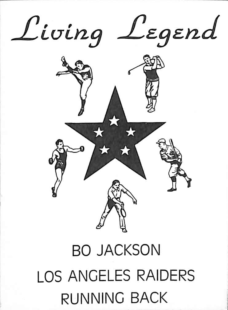 FIINR Baseball Card Bo Jackson Rare-oddball Living-legend Baseball - Unknown Maker