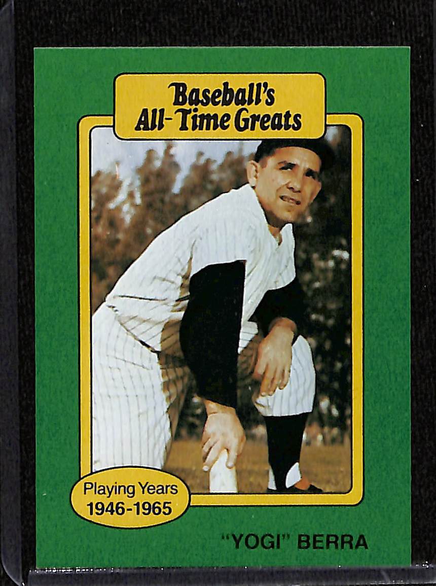 FIINR Baseball Card Yogi Berra All Time Greats Yogi Berra Player Card - Mint Condition