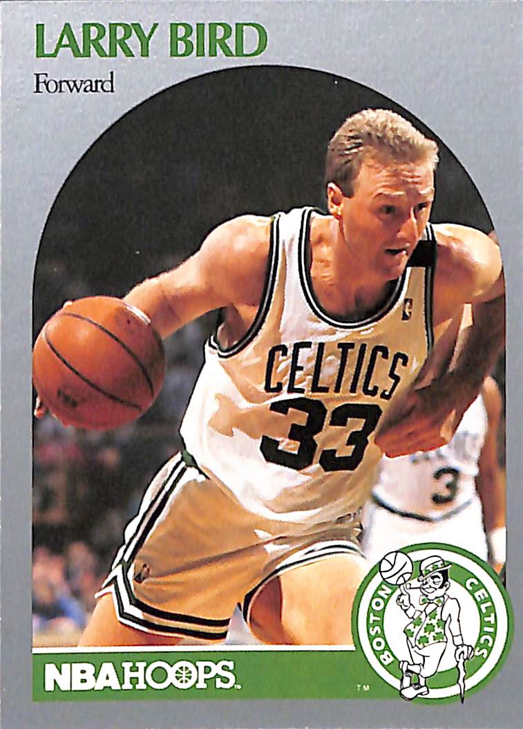 FIINR BasketBall Card 1990 NBA Hoops Larry Bird NBA Basketball Player Card #39 - Mint Condition