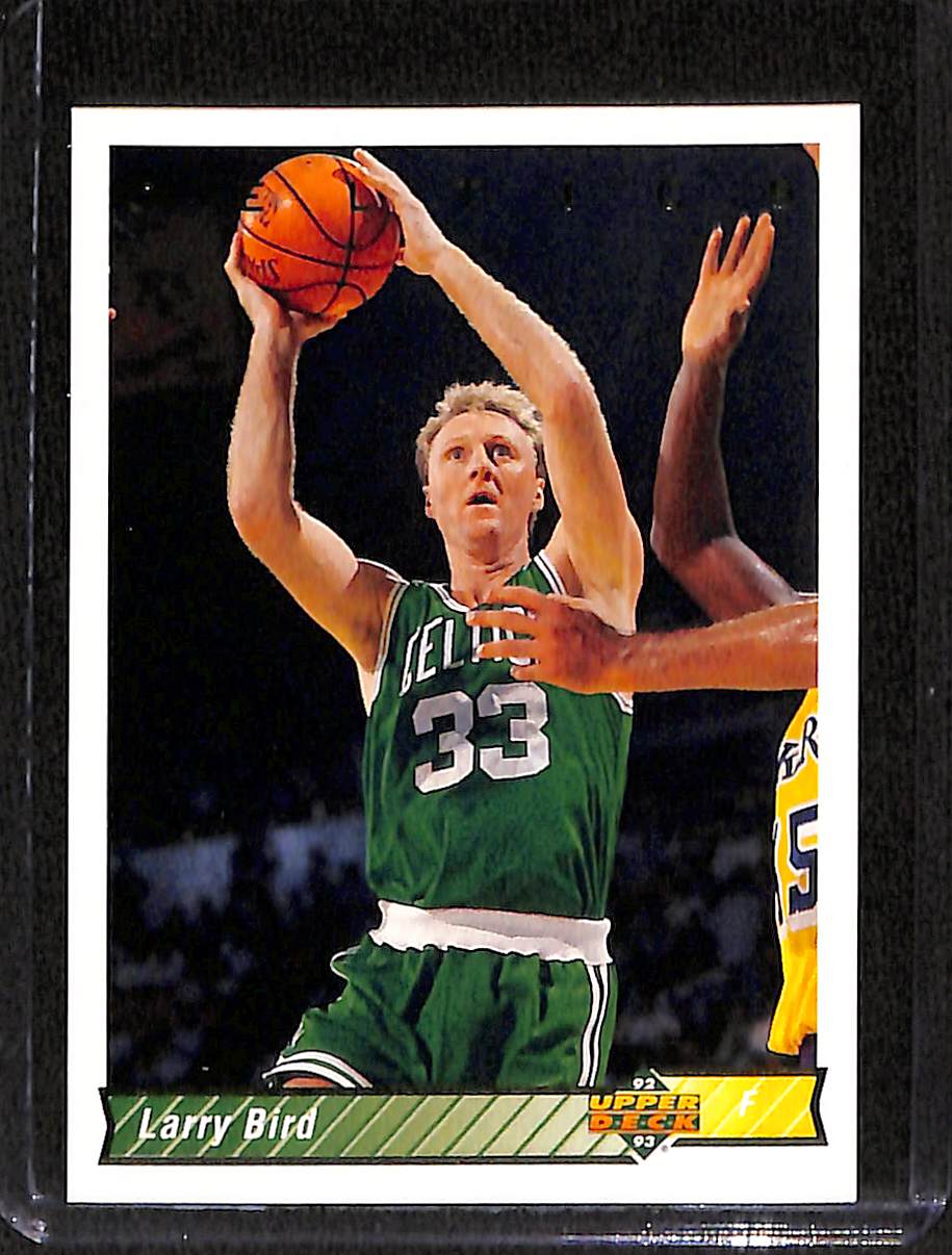 FIINR BasketBall Card 1992 Upper Deck Larry Bird NBA Basketball Player Card #33a - Mint Condition