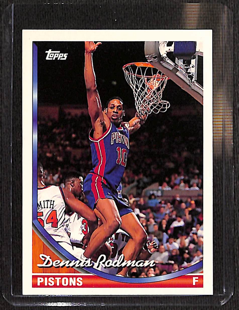 FIINR BasketBall Card 1993 Topps Dennis Rodman NBA Basketball Player Card #77- Mint Condition