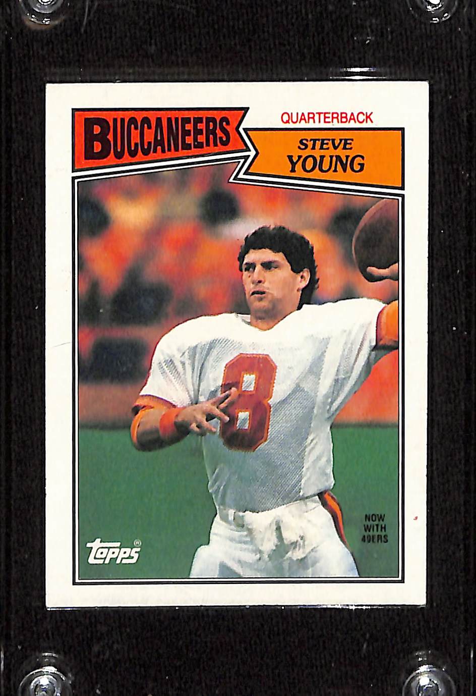 FIINR Football Card 1987 Topps Steve Young NFL Rookie Football Card #384 - Rookie Card - Mint Condition
