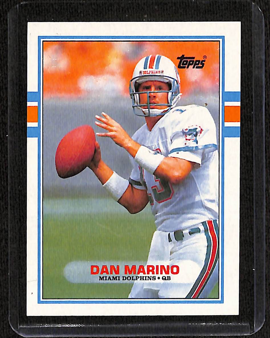 FIINR Football Card 1989 Topps Dan Marino NFL Football Card #293 - Mint Condition