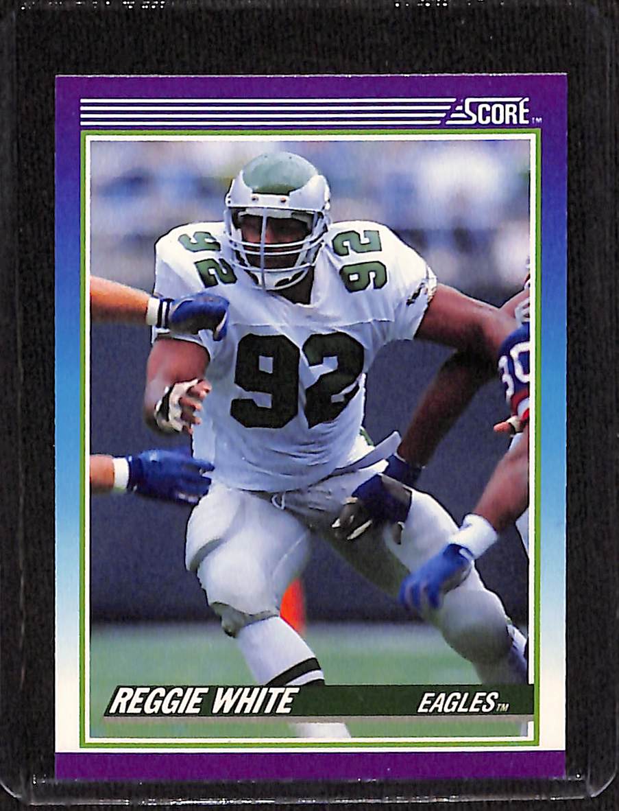 FIINR Football Card 1990 Score Reggie White NFL Football Card #203 - Mint Condition