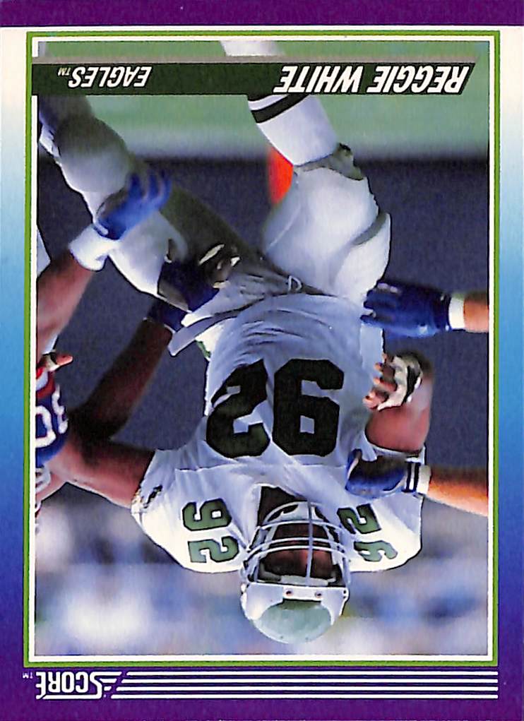 FIINR Football Card 1990 Score Reggie White NFL Football Card #203 - Mint Condition
