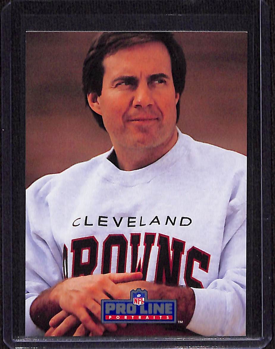 FIINR Football Card 1991 NFL Pro Line Bill Belichick NFL Football Card #115 - Mint Condition