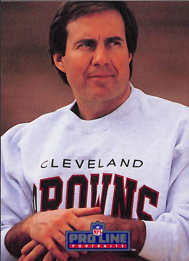 FIINR Football Card 1991 NFL Pro Line Bill Belichick NFL Football Card #115 - Mint Condition